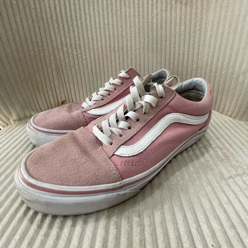 Pink Lace Up Old Skool Vans
